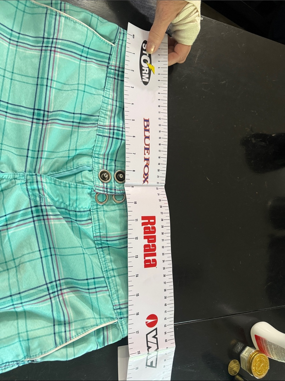 O’Neill Plaid Bermuda Shorts with Pink Accents - Picture 6 of 6